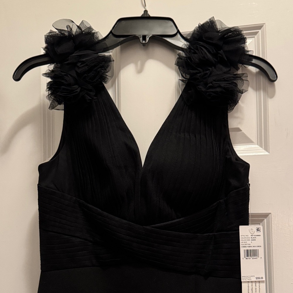 Aidan Mattox Black Sleeveless Dress